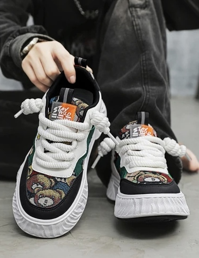 Lace up mesh sneakers online