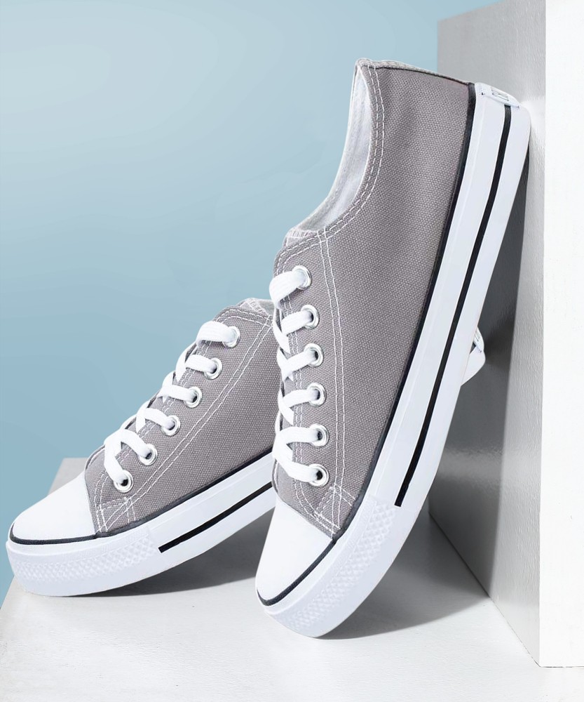 Grey shop canvas shoes