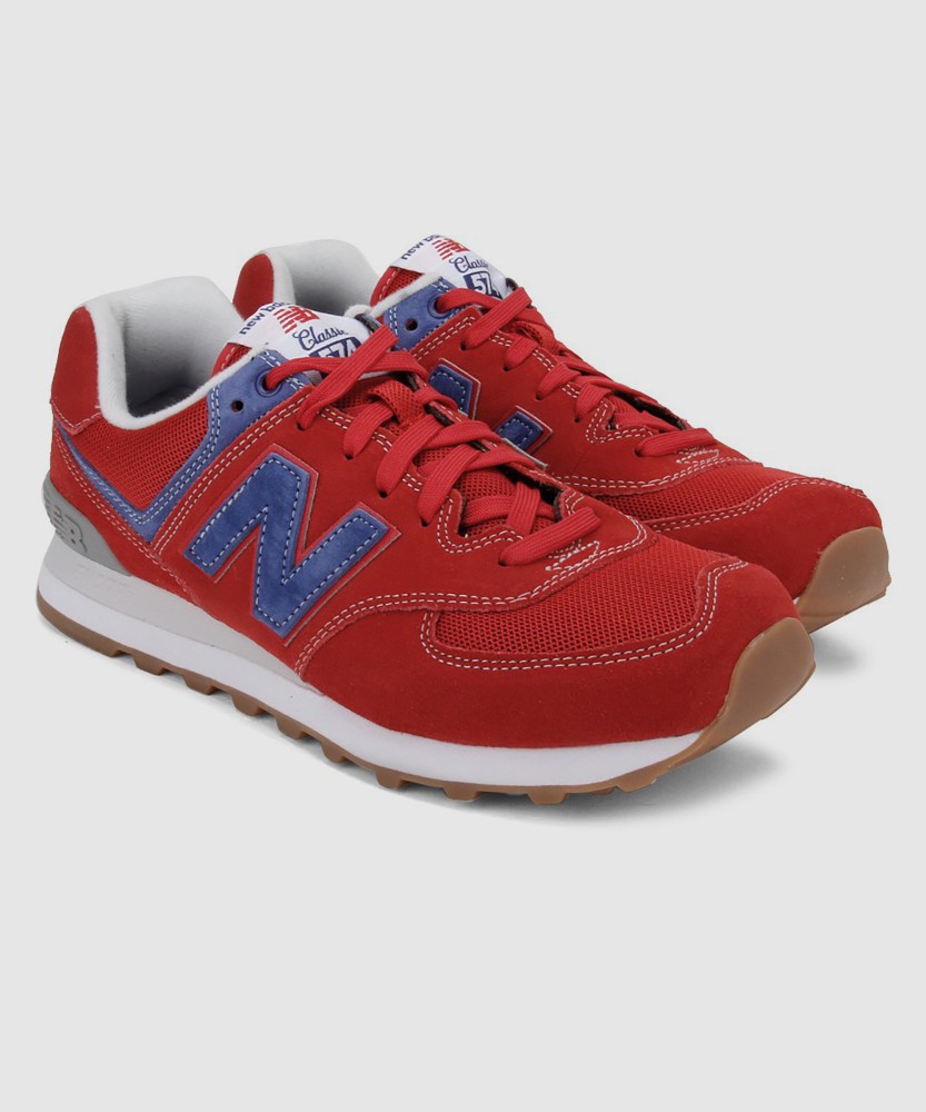 New balance 574 red suede online