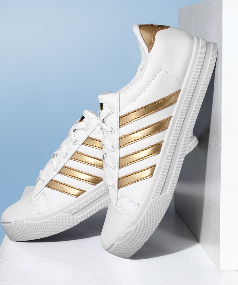 Shoes white 2025 and gold price