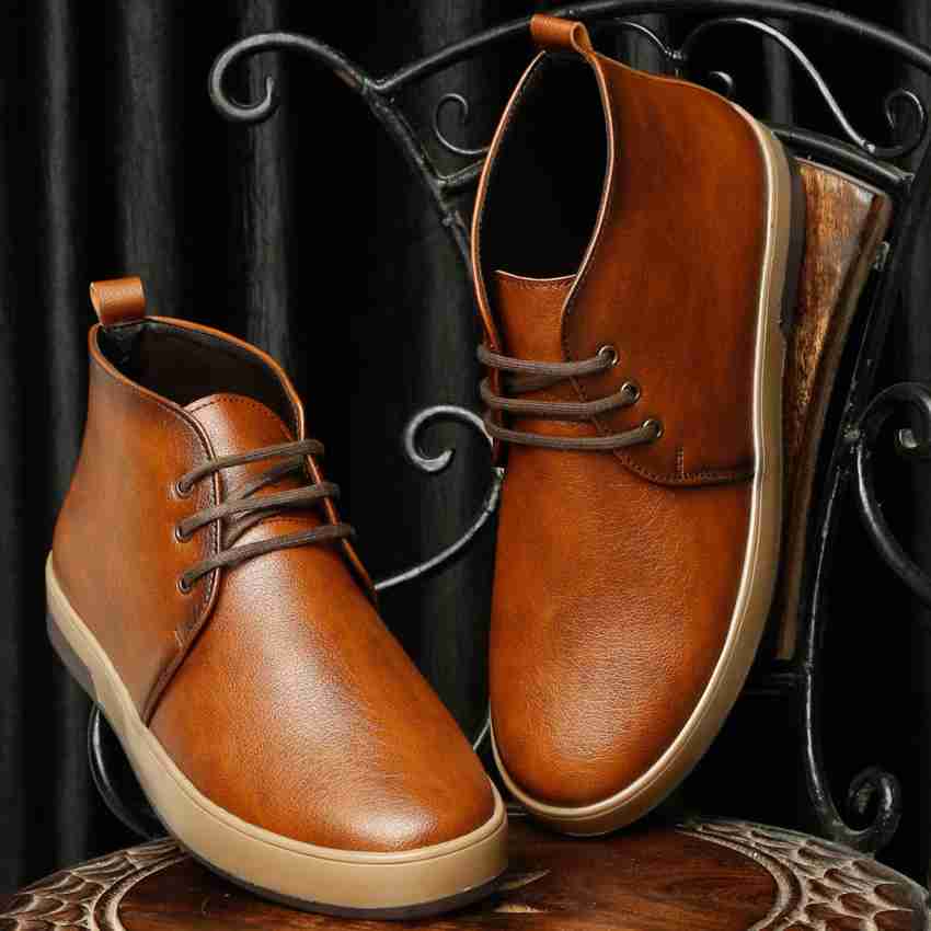 Tan leather cheap chukka boots