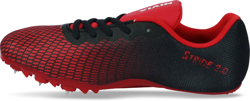 Men Red Running Spikes Shoes, Size: 6, 7, 8, 9, 10