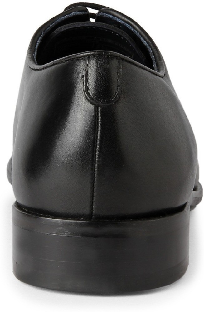 Louis Philippe Black Leather Lace Up Dress Shoe Men's 40 Style