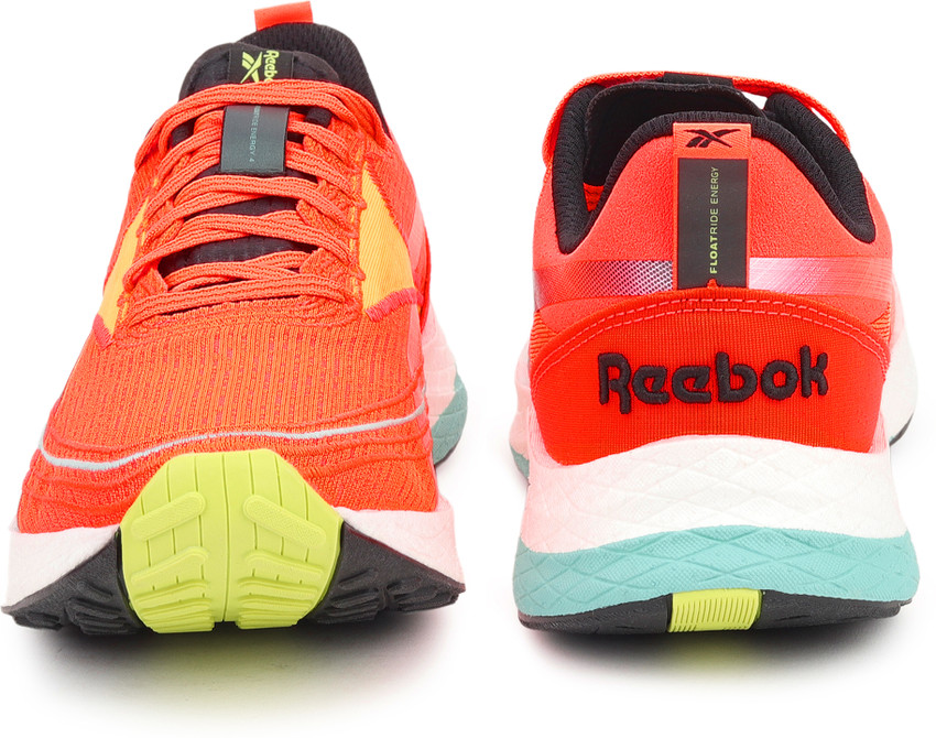 Neon orange reebok shoes best sale
