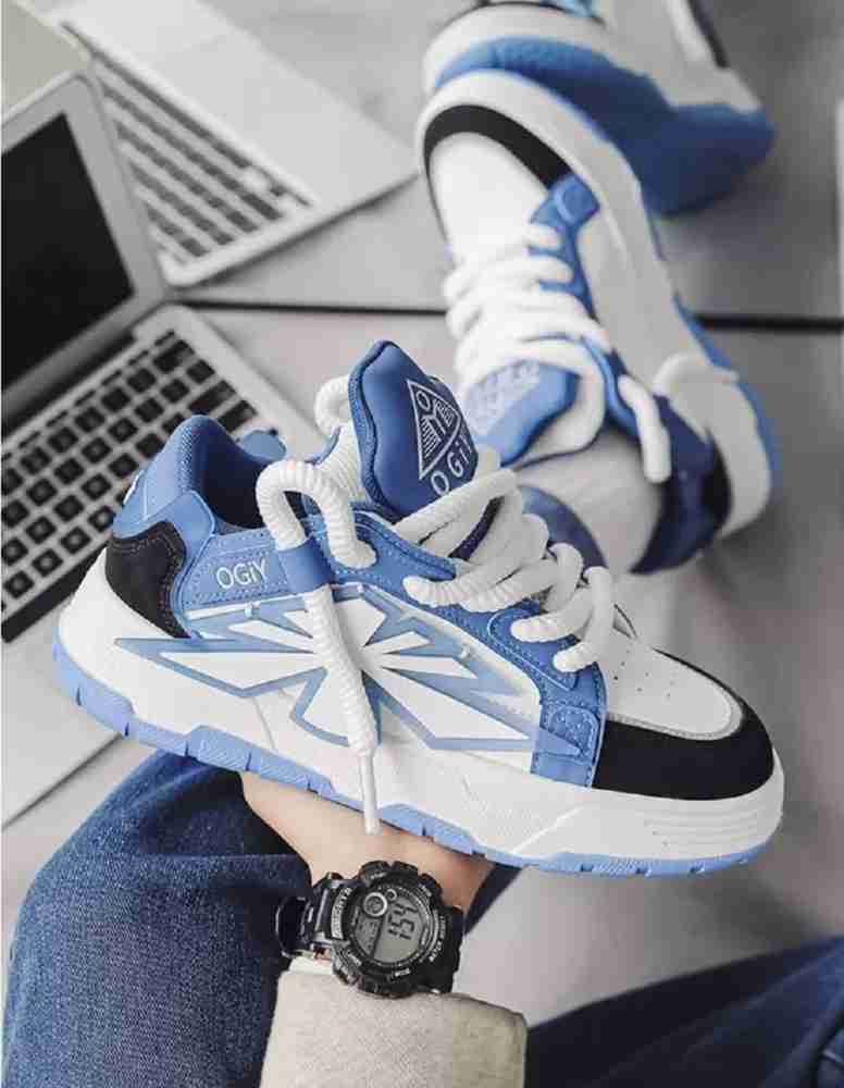 Z Blue Ogiy Retros 4 High Premium Quality Imported Sneakers For Men