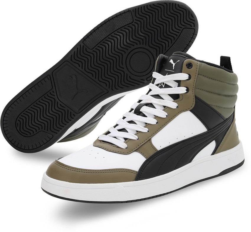 Puma green store high tops