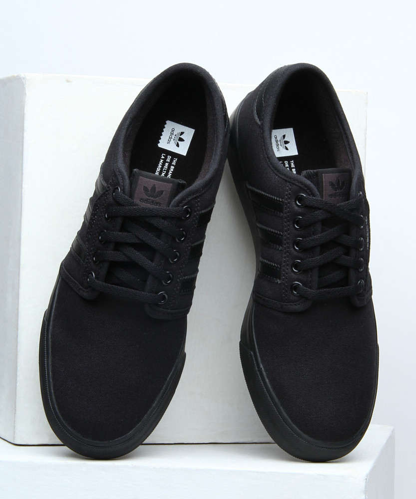 adidas originals seeley black sneakers