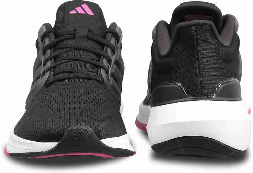 Black running shoes womens adidas store
