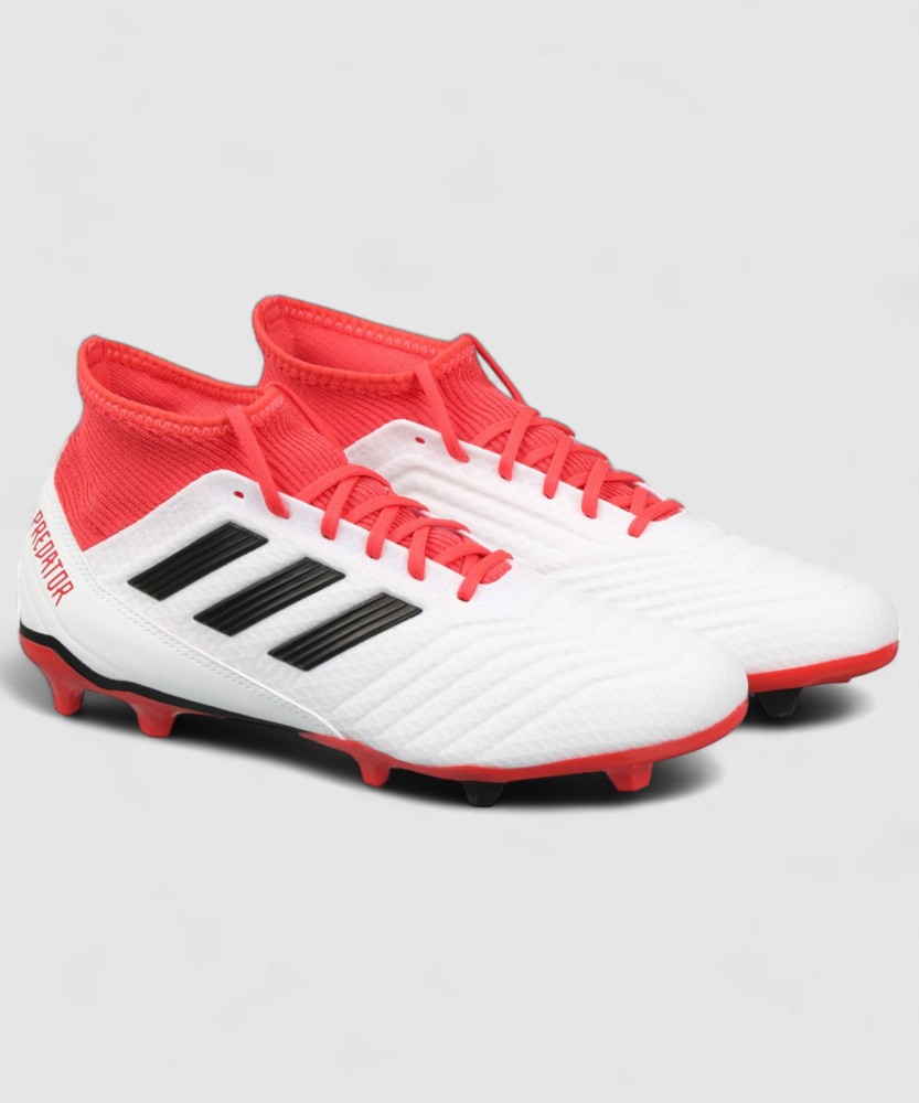 ADIDAS Predator 18.3 Fg Football Shoes For Men Buy FTWWHT CBLACK REACOR Color ADIDAS Predator 18.3 Fg Football Shoes For Men Online at Best Price Shop Online for Footwears in India Flipkart