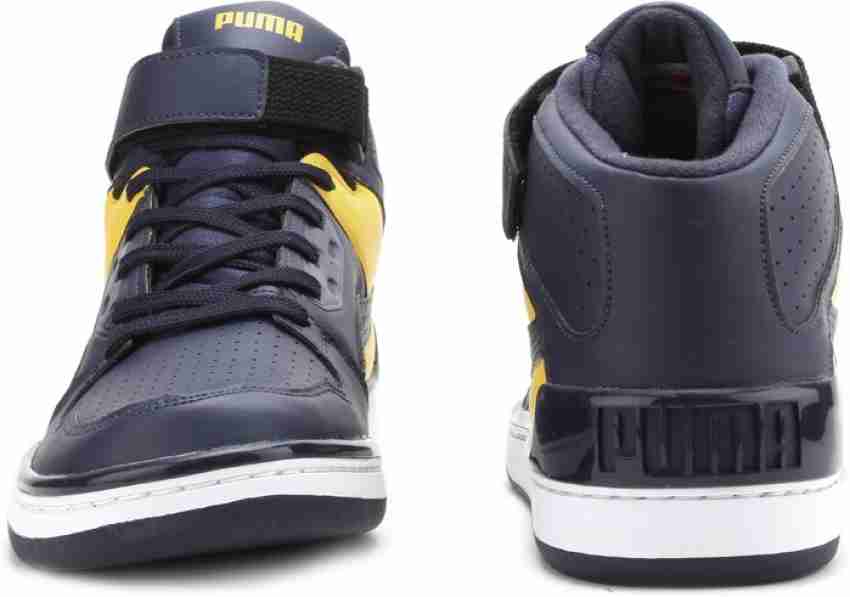 PUMA Unlimited Mid DP Mid Ankle Sneakers For Men Buy Peacoat Dandelion Color PUMA Unlimited Mid DP Mid Ankle Sneakers For Men Online at Best Price Shop Online for Footwears