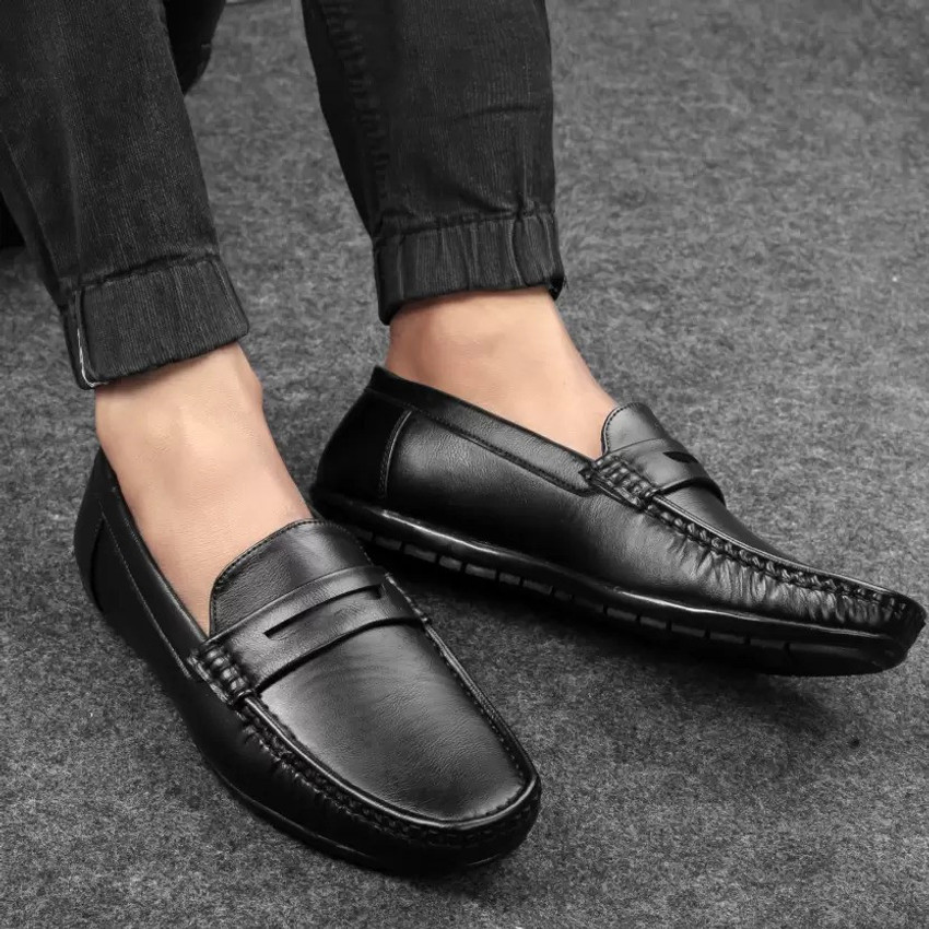 Mens cheap black loafers new arrivals
