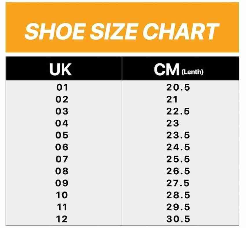 Mizuno size deals chart cm