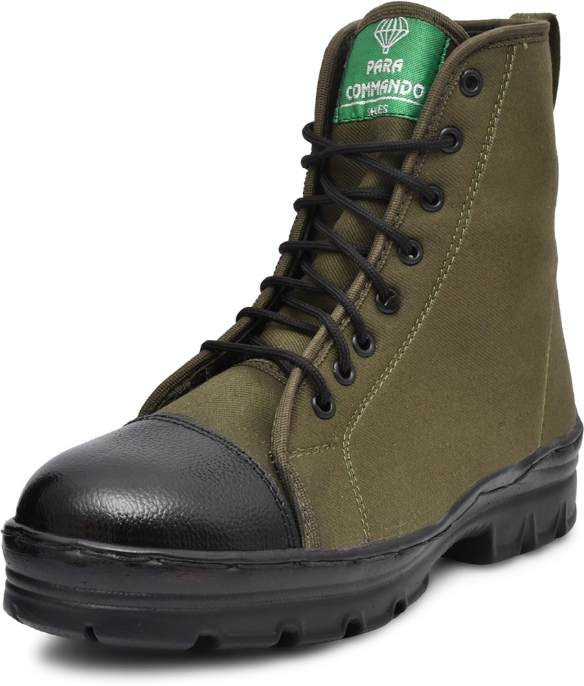 Para Commando Army Jungle Genuine Leather Boot Lace Up For Men Buy Para Commando Army Jungle Genuine Leather Boot Lace Up For Men Online at Best Price Shop Online for