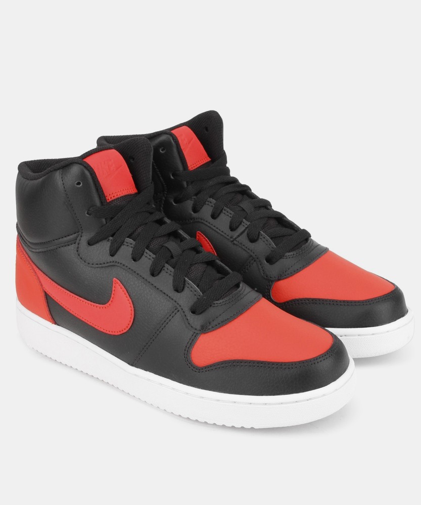 Nike ebernon mid outlet black and red