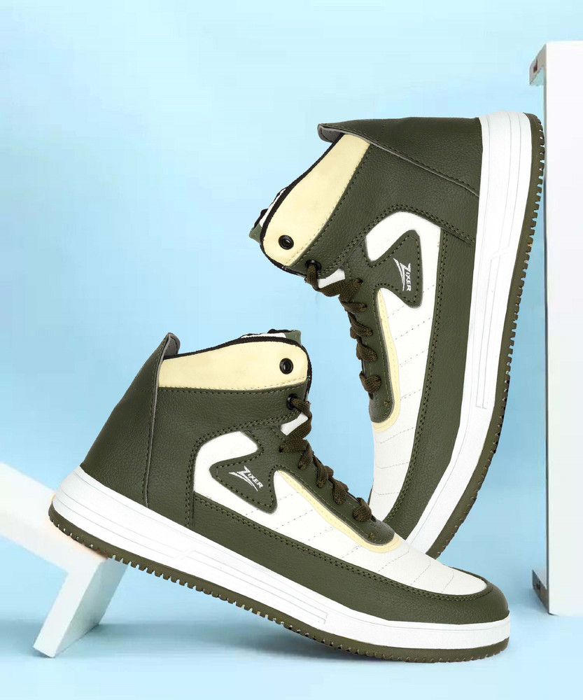 Zixer Zixer Men s Western Style High Top Ankle Cool Air Sneakers