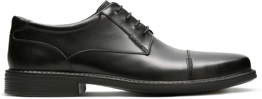 CLARKS Clarks Wenham Cap II Black Leather Slip On For Men Buy