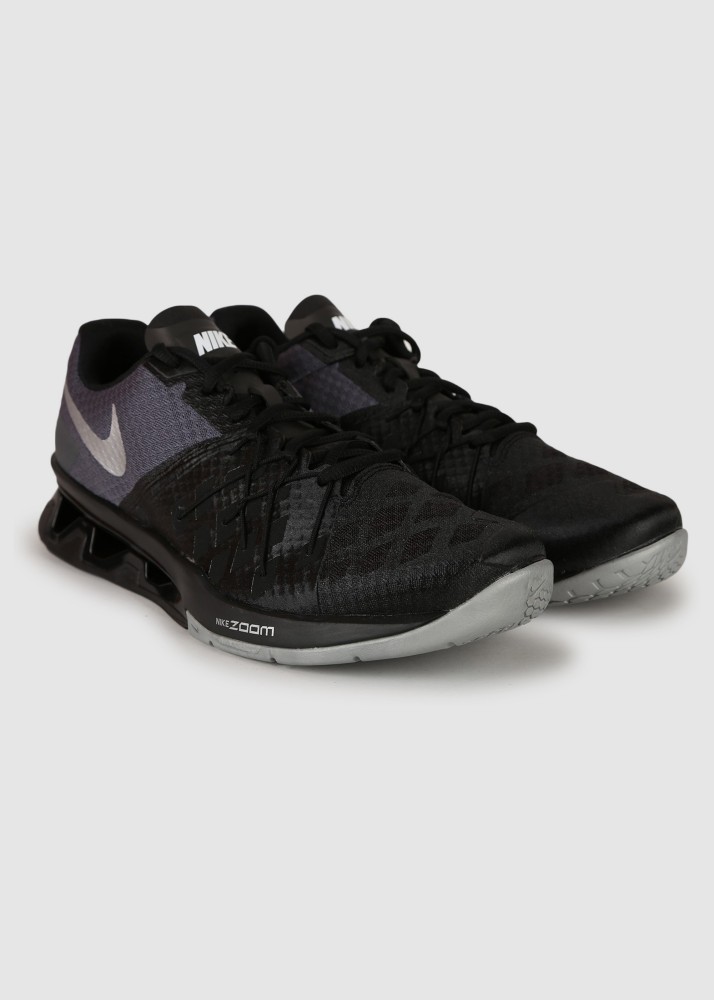 NIKE REAX LIGHTSPEED II Training Shoes For Men Buy BLACK METALLIC SILVER DARK GRE Color NIKE REAX LIGHTSPEED II Training Shoes For Men Online at Best Price Shop Online for Footwears in