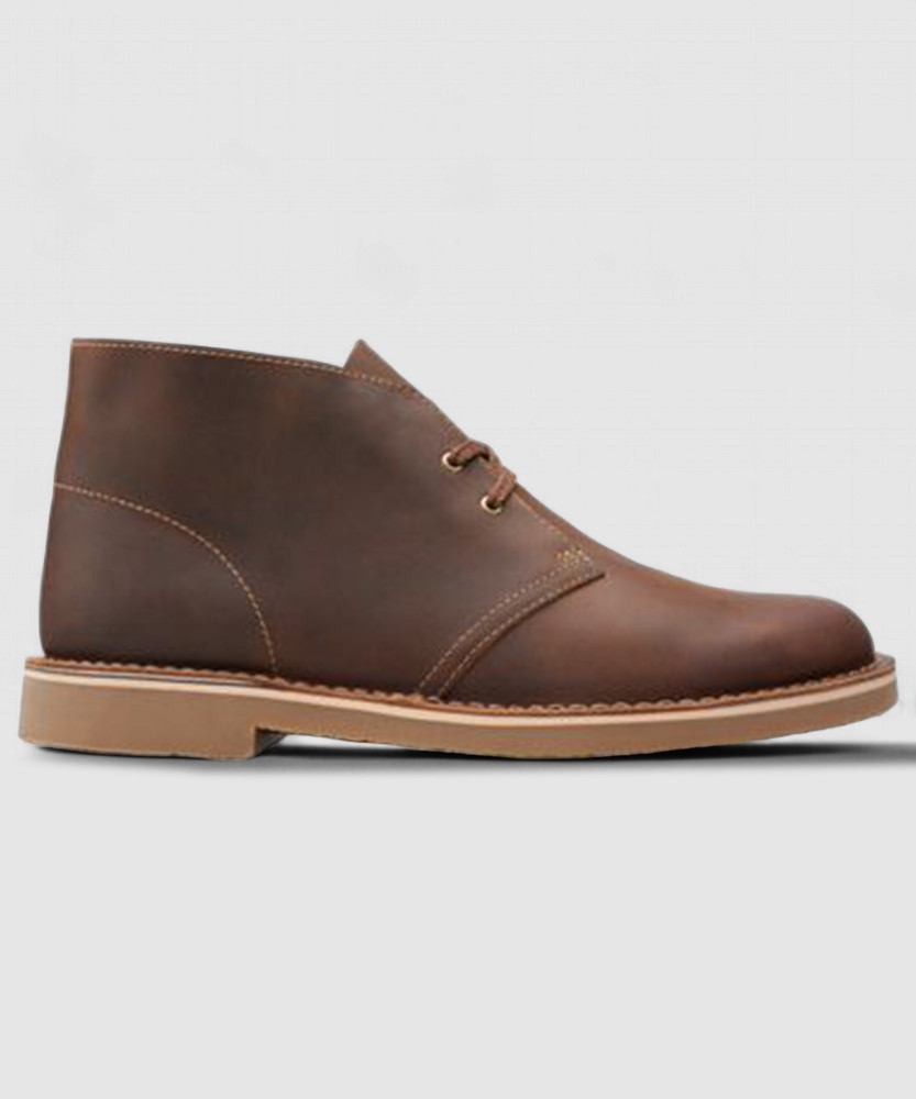 clarks bushacre 2 dark tan leather