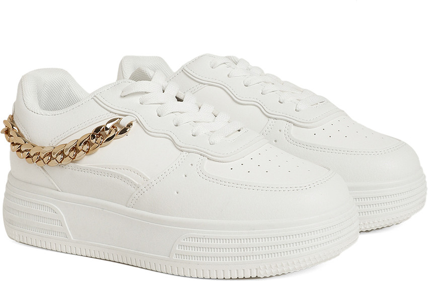 Sneakers met sale hoge zool dames