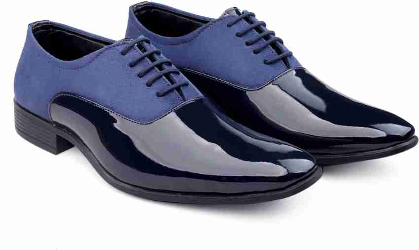 YUVRATO BAXI Men s Blue Formal and Semi Formal Lace up Shoes Lace Up For Men Buy YUVRATO BAXI Men s Blue Formal and Semi Formal Lace up Shoes Lace Up For Men Online at