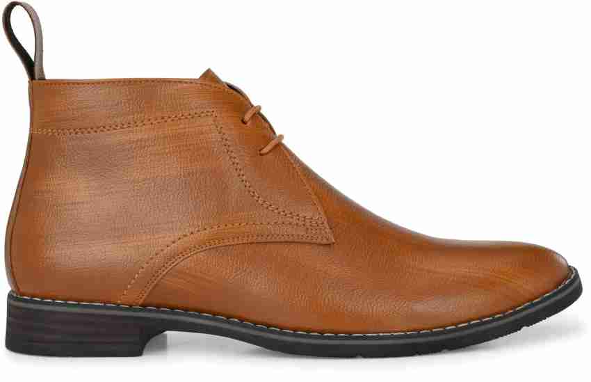 Attitudist Brown Ankle Boot Both Zip For Men - ATTITUDIST Brown / 7