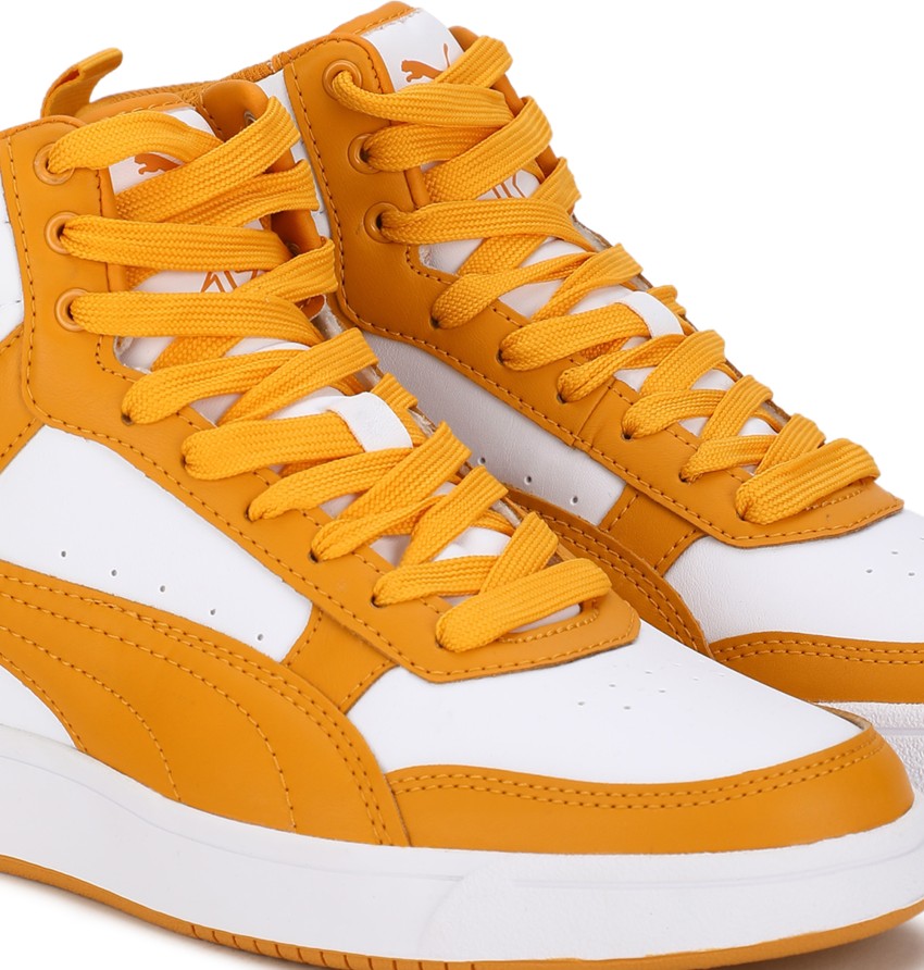 Orange puma high tops sale