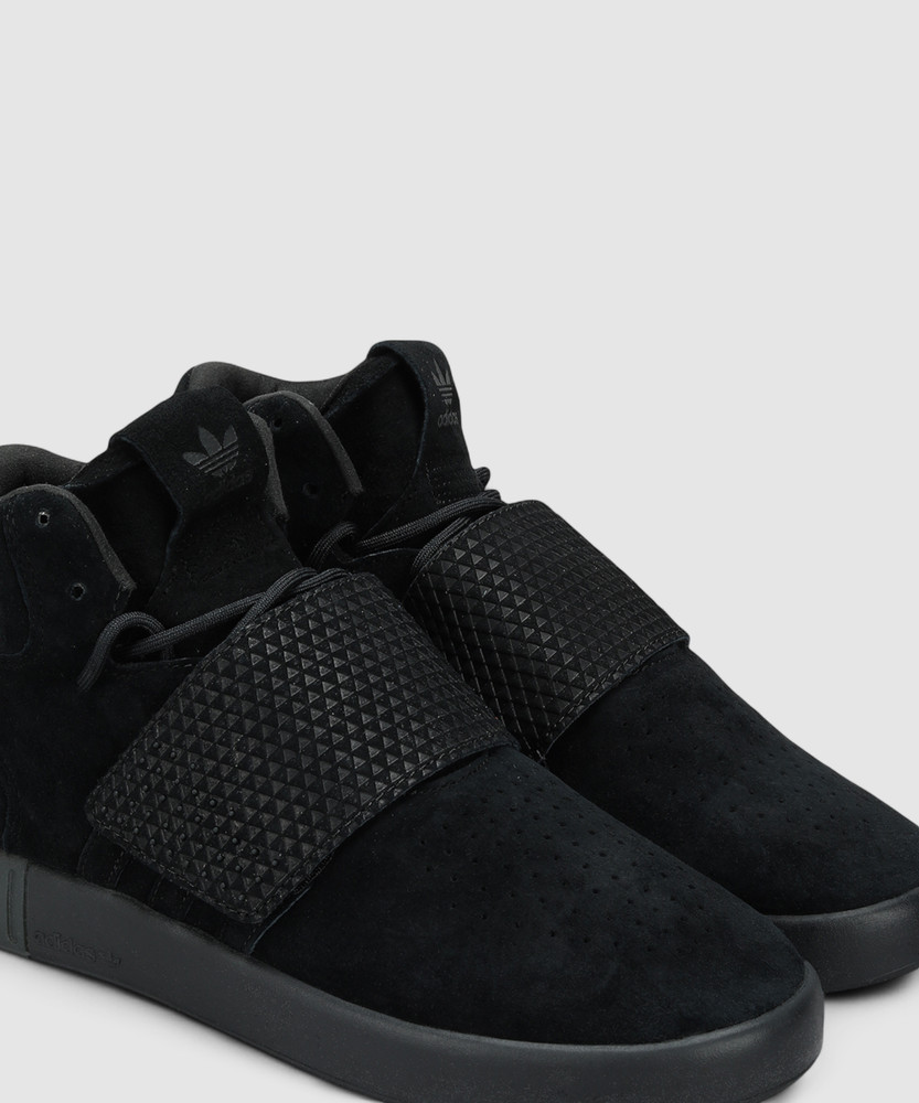 adidas tubular suede black