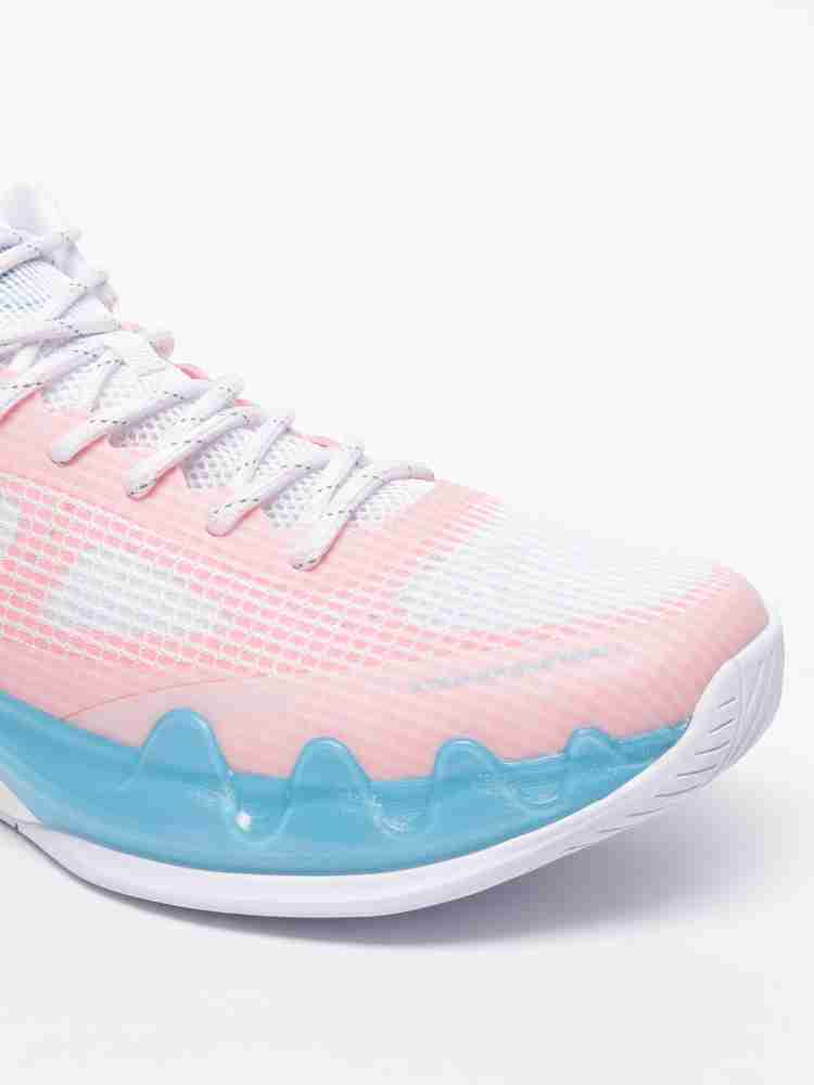 Pink high store top basketball shoes