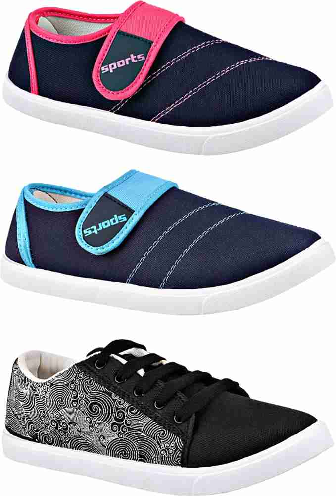 CALCADOS Combo of 3 Canvas Shoes For Women Buy CALCADOS Combo of 3 Canvas Shoes For Women Online at Best Price Shop Online for Footwears in India Flipkart