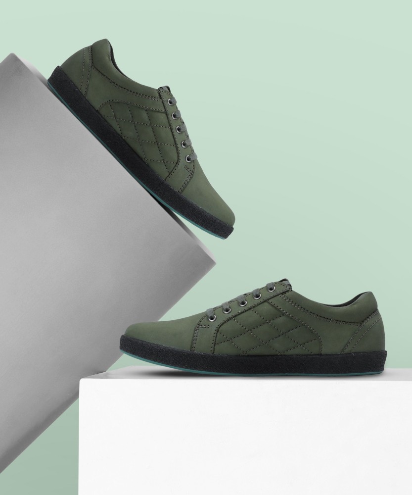 Olive green cheap casual shoes