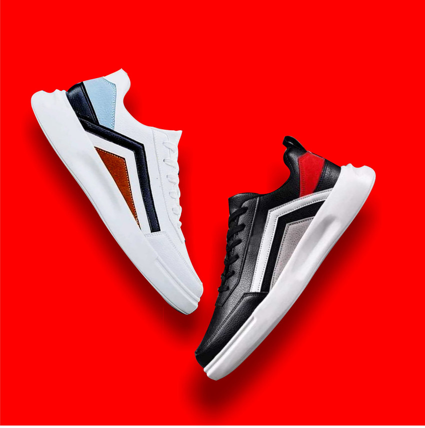 Cheap black and white sneakers top