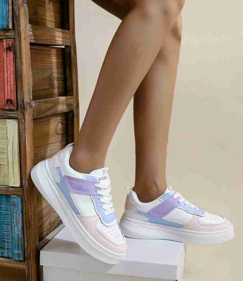 White and purple on sale shoes