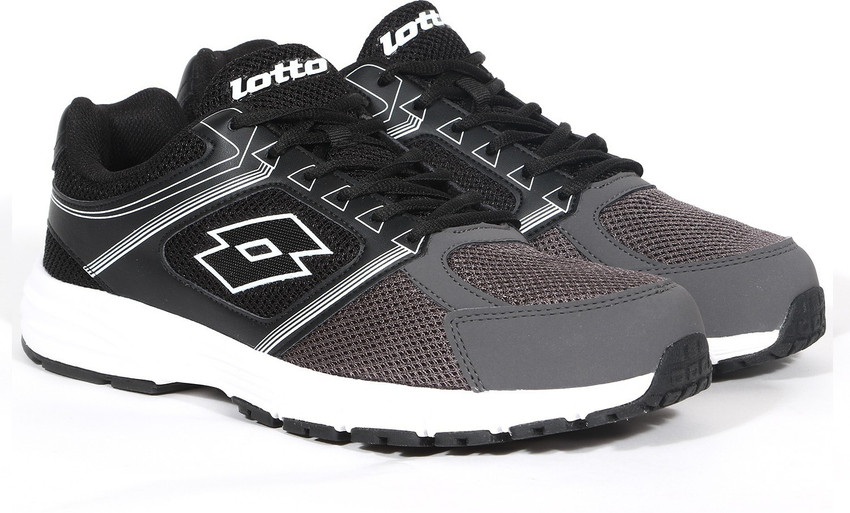 LOTTO Fausto Grey Black RUNNING SHOES For MEN 10 Running Shoes For Men Buy Grey Black Color LOTTO Fausto Grey Black RUNNING SHOES For MEN 10 Running Shoes For Men Online at Best Price