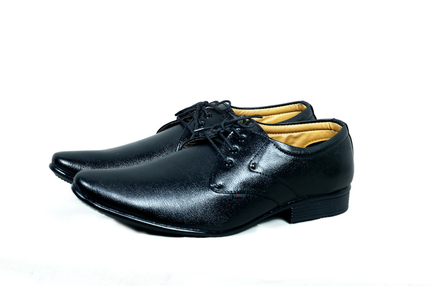 Black formal sports shoes discount