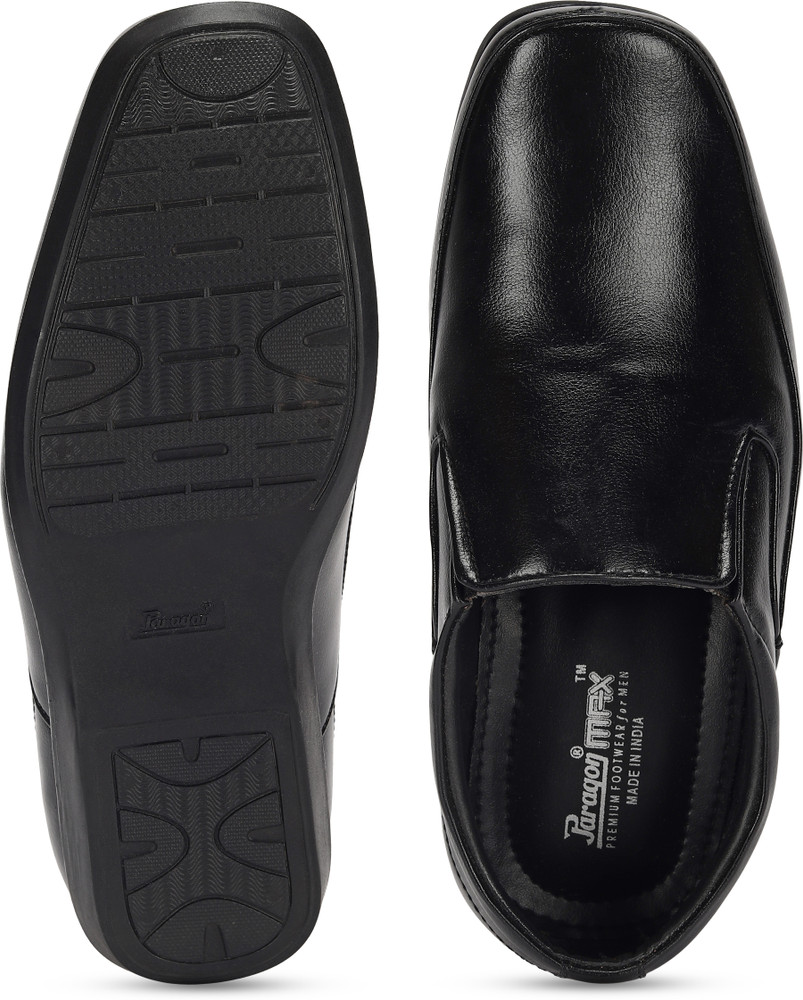 Paragon Leather Formal Shoes Ultra Soft Footbed Comfortable Durable Slip On For Men