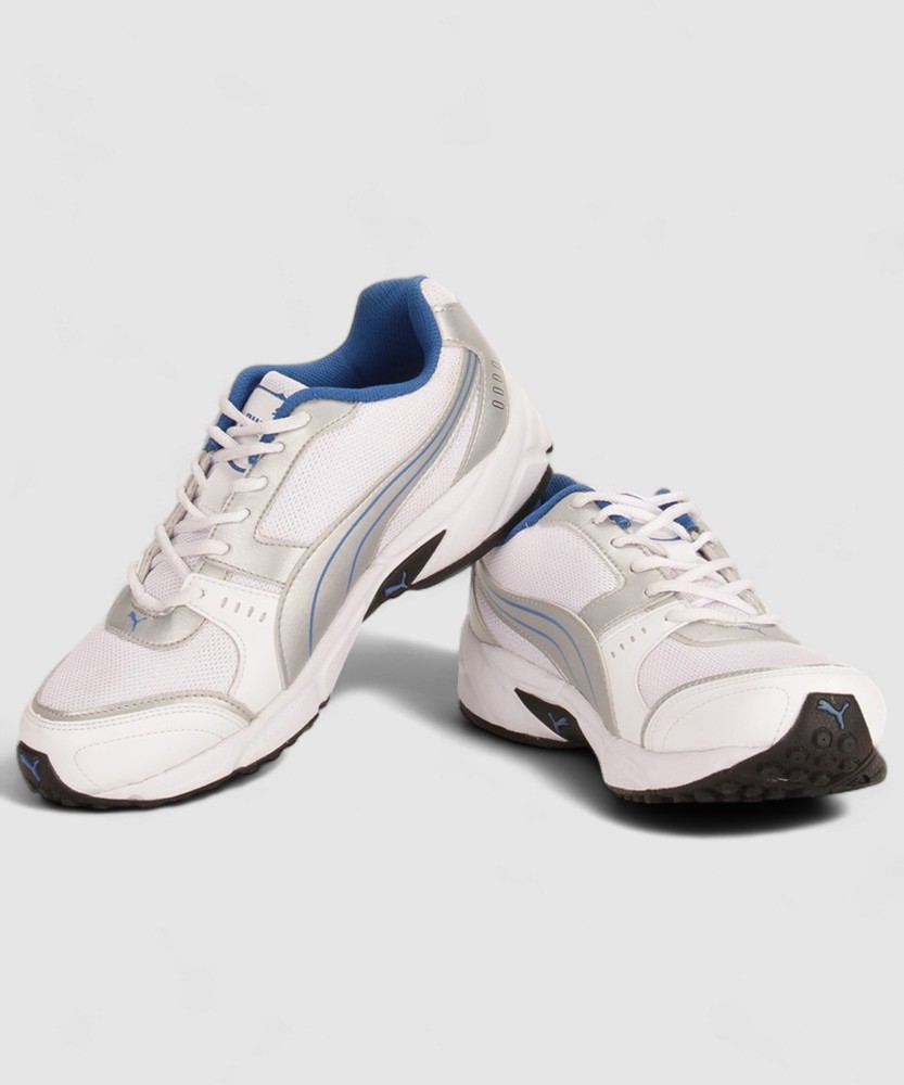 PUMA Argus DP Men Running Shoes For Men Buy White Silver Snorkel Blue Color PUMA Argus DP Men Running Shoes For Men Online at Best Price Shop Online for Footwears