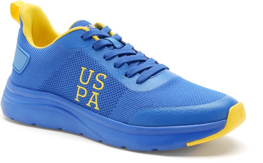 Blue and yellow polo fashion shoes