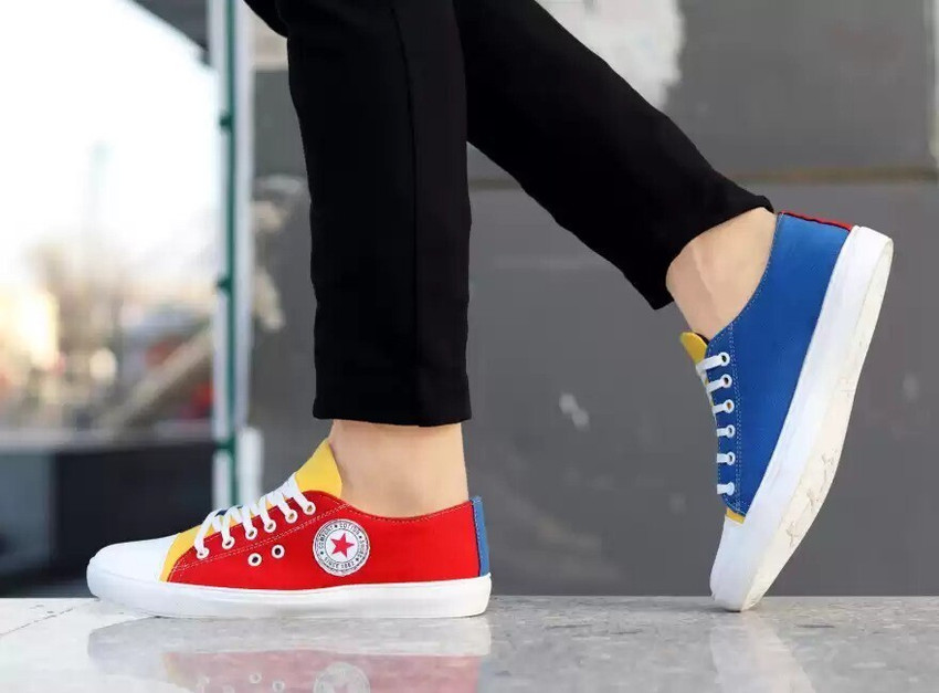 Multi coloured canvas shoes new arrivals