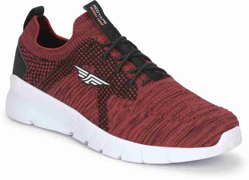 Red tape memory foam trainers online