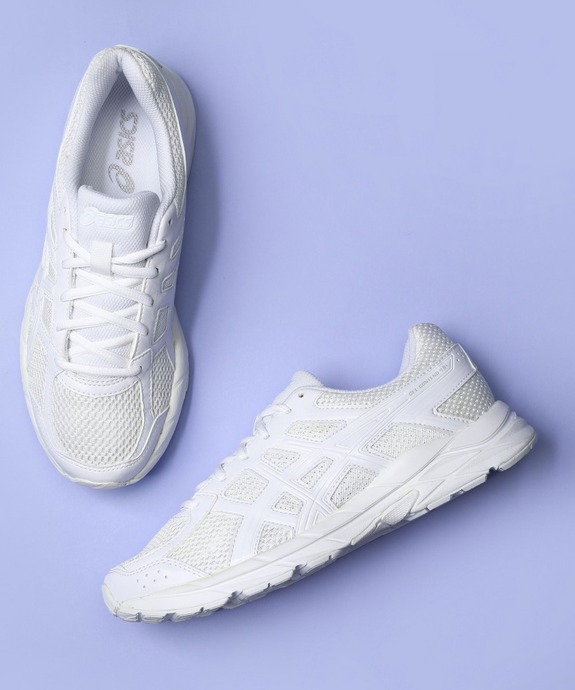 Asics white deals sports shoes