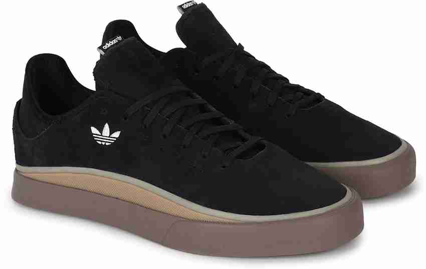 Adidas originals sabalo store trainers in black suede