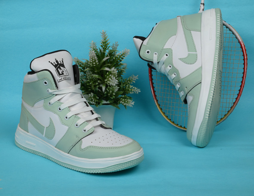 Light green sneakers store