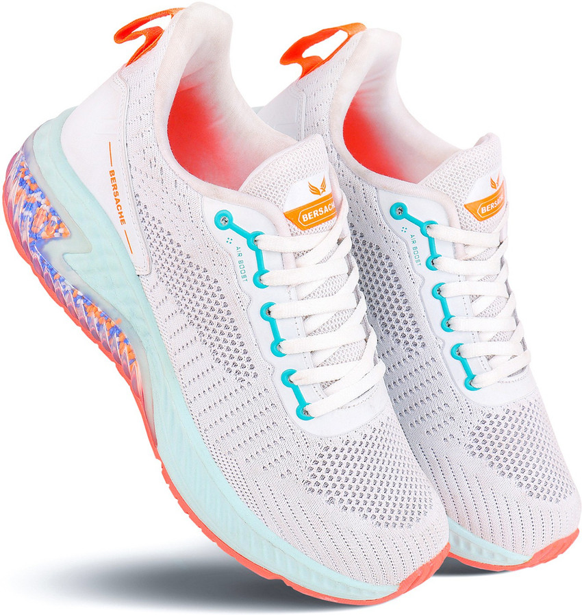 BERSACHE Bersache Sports Shoes For Men White For Running Walking