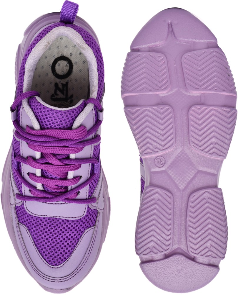 OZJI Women Colorblocked DualLace Sneaker Running Shoes For Women 