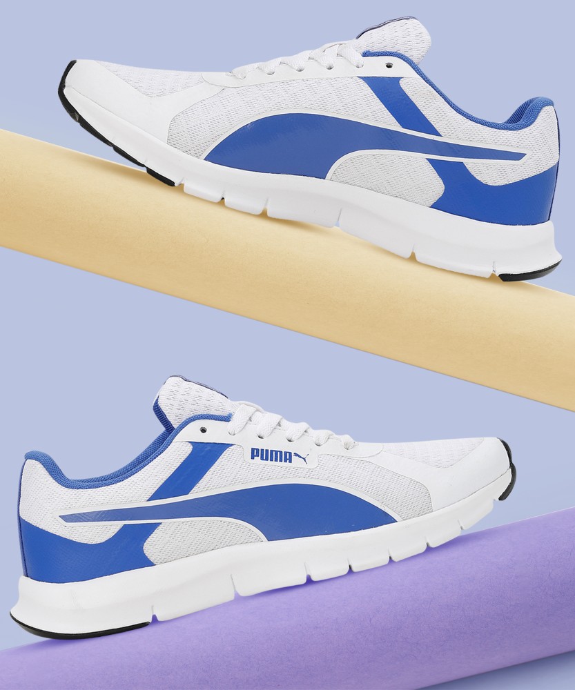 Puma men shoes white and blue best sale