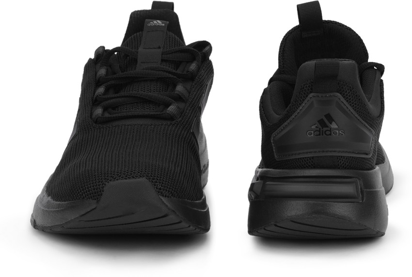 All black outlet adidas running shoes