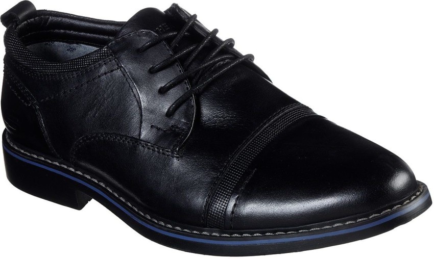 Skechers black sales oxford shoes