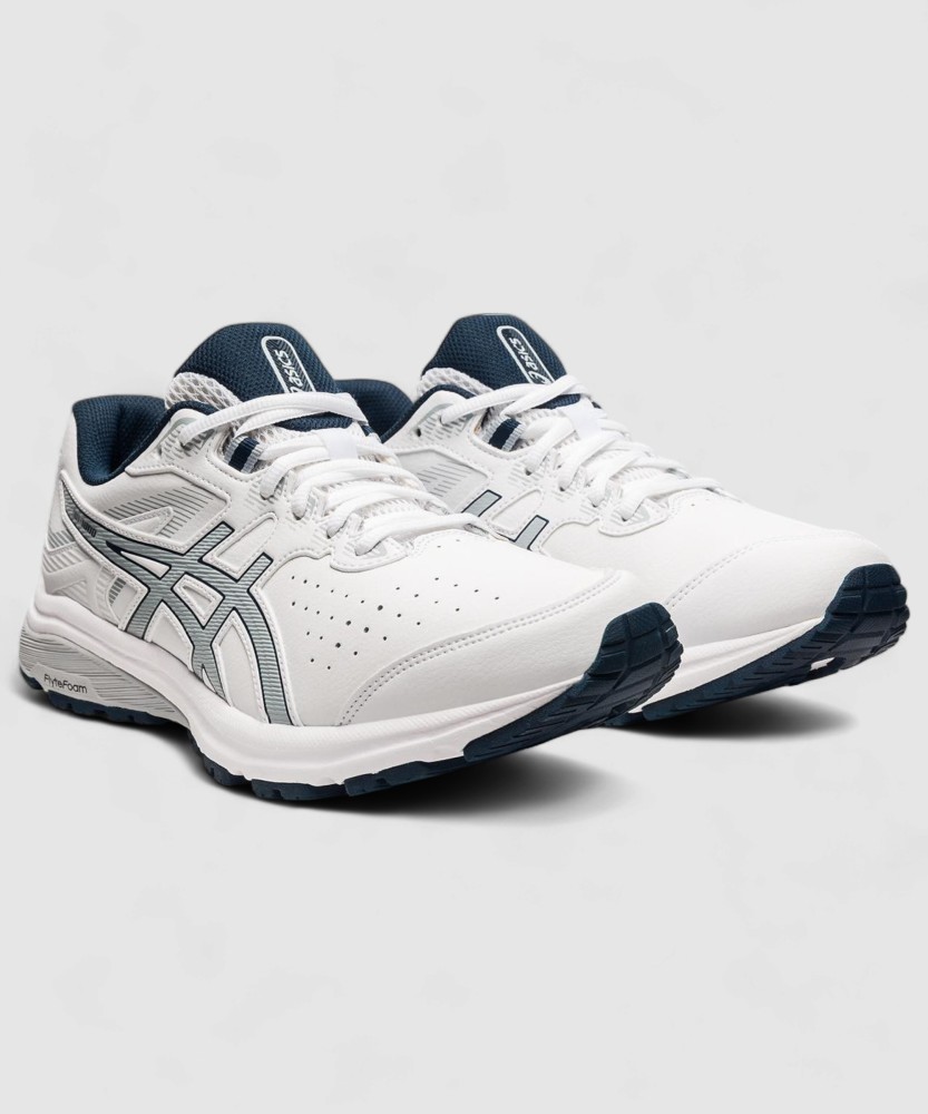 Asics white leather walking shoes best sale