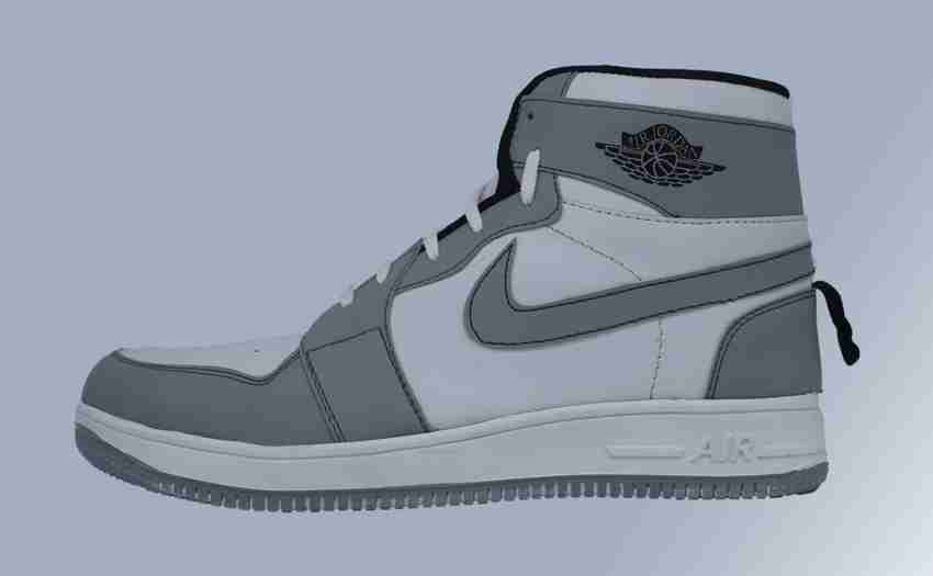 Cool And Creative Men s Jordan 1 Mid Diamond Shorts White Grey Multi Color Sneakers For Men Buy Cool And Creative Men s Jordan 1 Mid Diamond Shorts White Grey Multi Color Sneakers For Men Online at