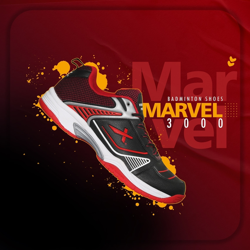 Unmarked shoes for badminton top
